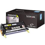 Gul lasertoner X560 XL - Lexmark - 10.000 sider